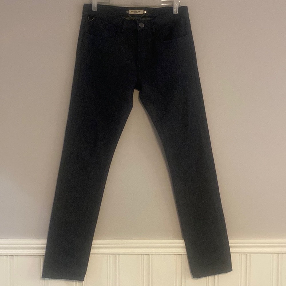 Burberry London-black jeans w/gray speckles- 32” waist & 32” inseam-straight leg
